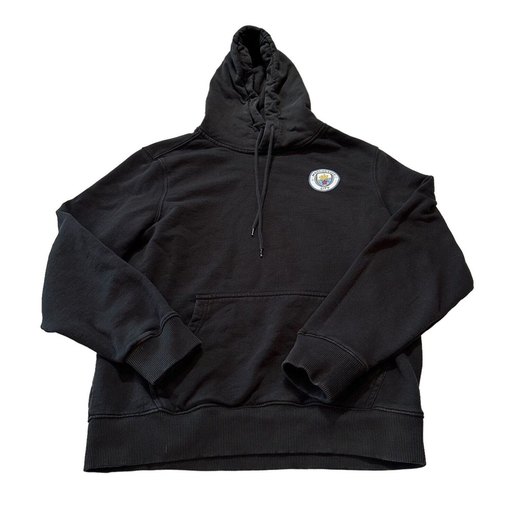 Manchester City Hoodie Adult Large Black Official Merchandise Soccer Sweatshirt